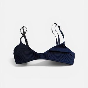 Malia Mills quilted bikini top navy